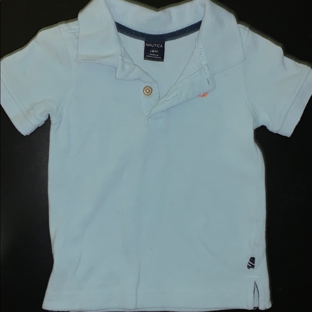 Navy blue polo shirt